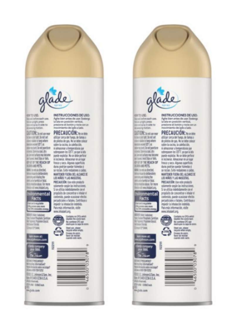 Glade Air Freshener 8oz (Package May Vary) Pack of 3 (Aqua Waves)
