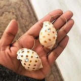 Summer new pure natural personality temperament super large diamond conch earrings female