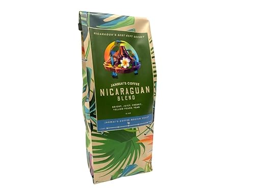 JAHMAI'S COFFEE Jahmai’s Coffee Company: Premium Nicaraguan Medium Roast Caturra Whole Bean - Gourmet Quality, Unmatched Flavor and Aroma for Coffee