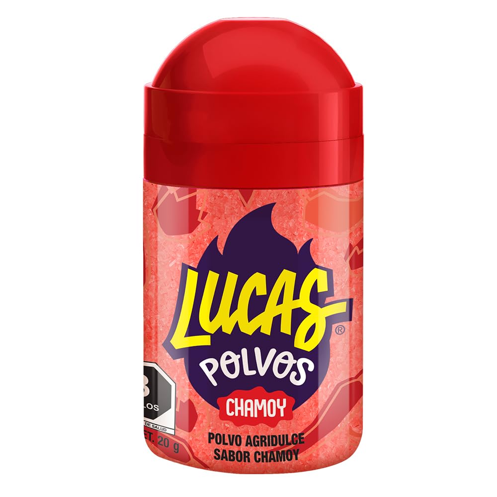 Lucas Powder Chamoy Flavored Candy, 0.71oz - 10 Pieces Pack for Treats, Fruit, Parties, Piñatas - Perfect treat for Easter Baskets