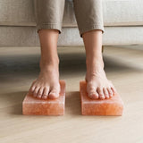 Himalayan Salt Foot Bricks Pair of Natural Pink Salt Blocks for Feet, Rest & Spa Stones Natural Salt Block, Salt Brick for Foot Soak, Relaxation