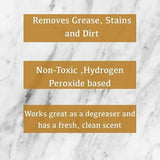 Granite, Marble Tile & Grout Cleaner EASY OXY KIT- (1 Quart / 32 fl oz) (For Cleaning Stone, Limestone, Travertine, Quartzite, Serpentine, Slate