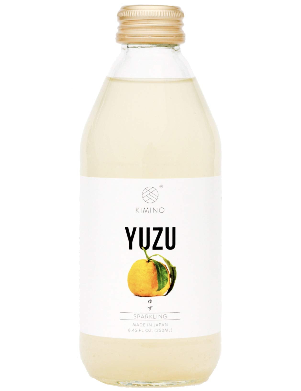 [Made in Japan] Kimino Yuzu Sparkling Juice - 8.45 Fl Oz | Pack of 12