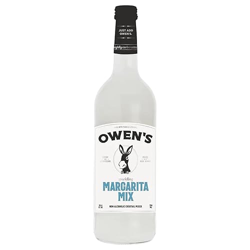 Owen’s Craft Mixers Sparkling Margarita, 1 Pack | Handcrafted in USA | Premium Ingredients | Vegan & Gluten-Free Soda Mocktail & Cocktail Mixer