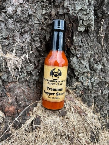 Pepper Belly Pete's Zippy-Zap Gourmet Hot Sauce-Pepper Sauce-Premium Red Cayenne 5oz