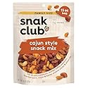 Snak Club Cajun Style Snack Mix with Hot and Spicy Peanuts, Butter Toffee Peanuts, Toasted Corn, Cajun and Honey Sesame Sticks, and Almonds, Kosher