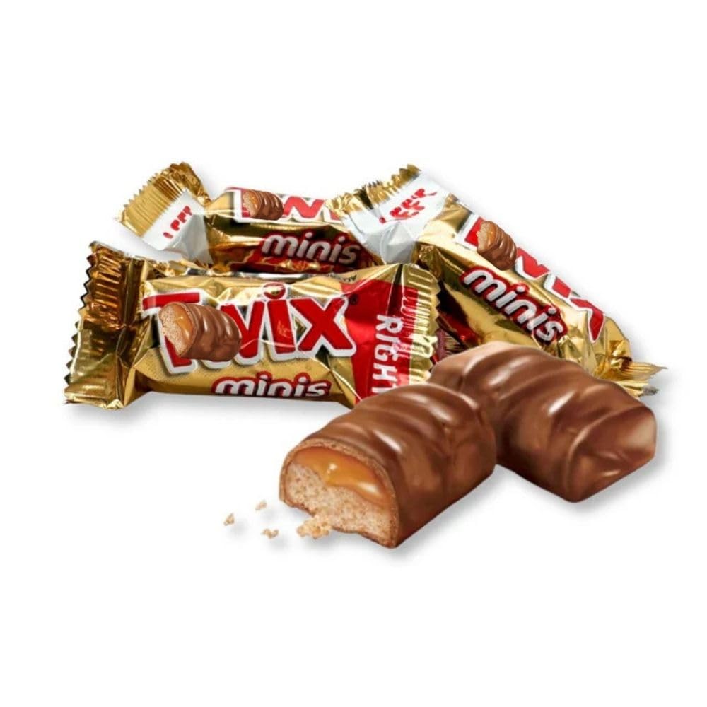 Cookie Caramel Mini Chocolate Bars Individually Wrapped Bulk Bag - 5 lb (Approx. 200 pieces)