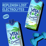Vita Coco Coconut Water, Pure - Naturally Hydrating Electrolyte Drink - Smart Alternative to Coffee, Soda, and Sports Drinks - Gluten Free - 11.1