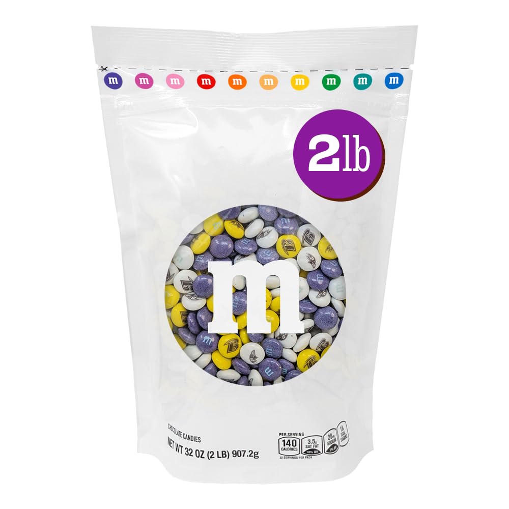 M&M'S NFL Baltimore Ravens Milk Chocolate, 2 lb Bulk Bag