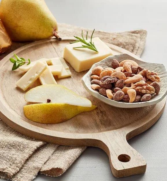 Harry & David Merry Mix-Up Fruit & Nut Gift Baskets, Fruit & Cheese Gift Baskets With Pears, Mixed Nuts & White Cheddar Cheese, Perfect For Any