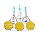 324ct Personalized Yellow Ribbon Bladder Cancer Awareness Kiss Stickers