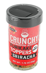 Crunchy Sriracha Flavored Furikake Rice Seasoning - Great for Popcorn, French Fries, Vegetables and more - 1.76 ounce bottle