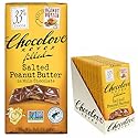 Chocolove Filled Salted Peanut Butter Milk Chocolate Bars | 33% Cocoa | Crafted with Silky Premium Chocolate | Non GMO, Rainforest Alliance Certified