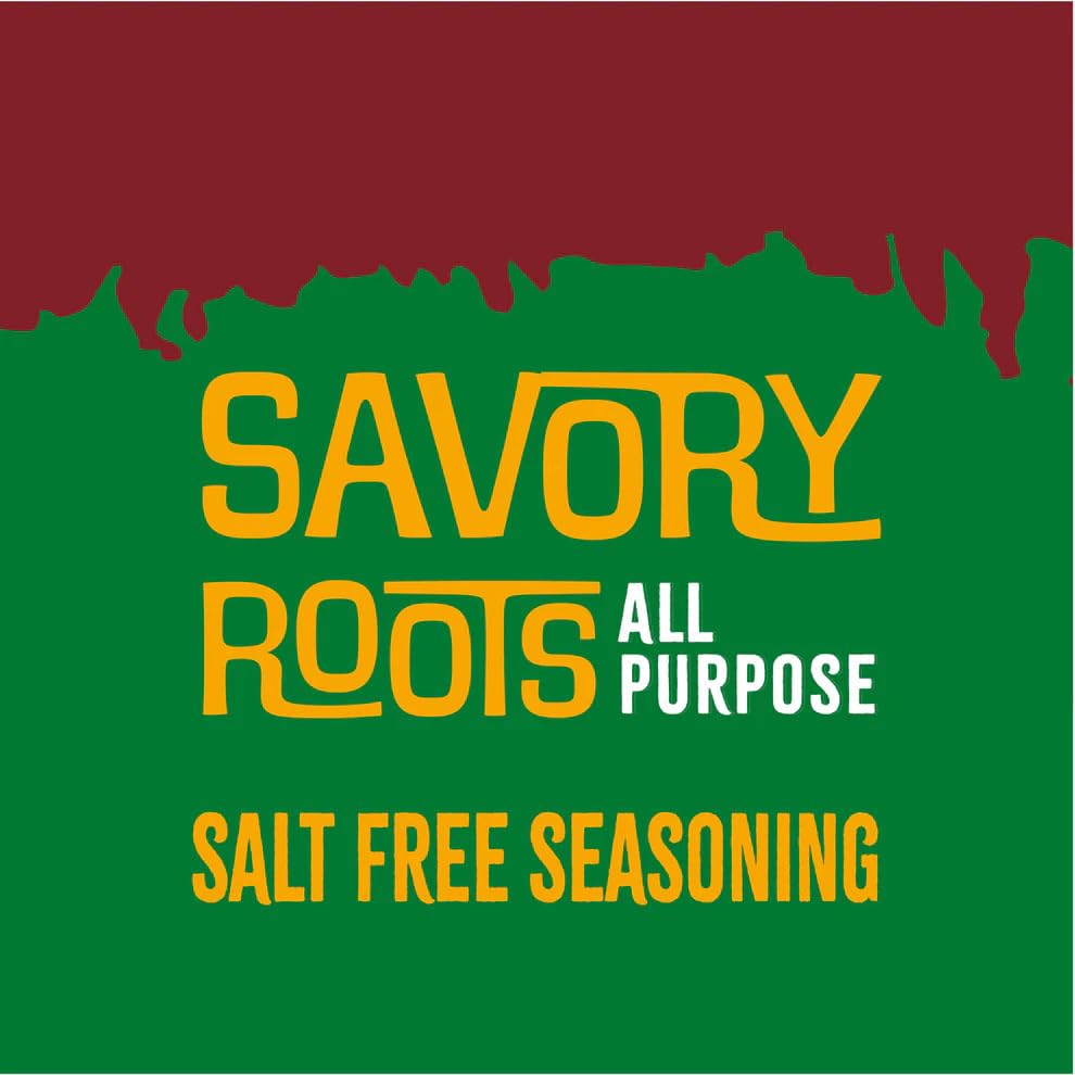 Simtol Foods Savory Roots All Purpose Salt Free Seasoning - Premium Sodium-Free Seasoning Blend for Meat, Veggies, Soups & More - Bold Flavor with No
