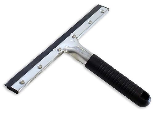 DAB Squeegee | 10" (25.4 cm) Wide Rubber Edge | 7" (17.8 cm) Ergonomic Handle | Streak-Free Window Cleaning Solution
