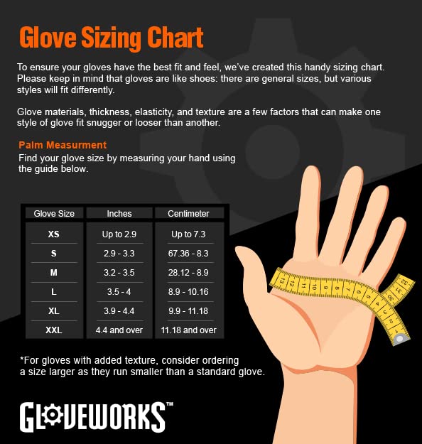 GLOVEWORKS Blue Vinyl Light-Industrial Disposable Gloves, 3 Mil, Food-Safe, Latex & Powder-Free, Medium, Box of 100