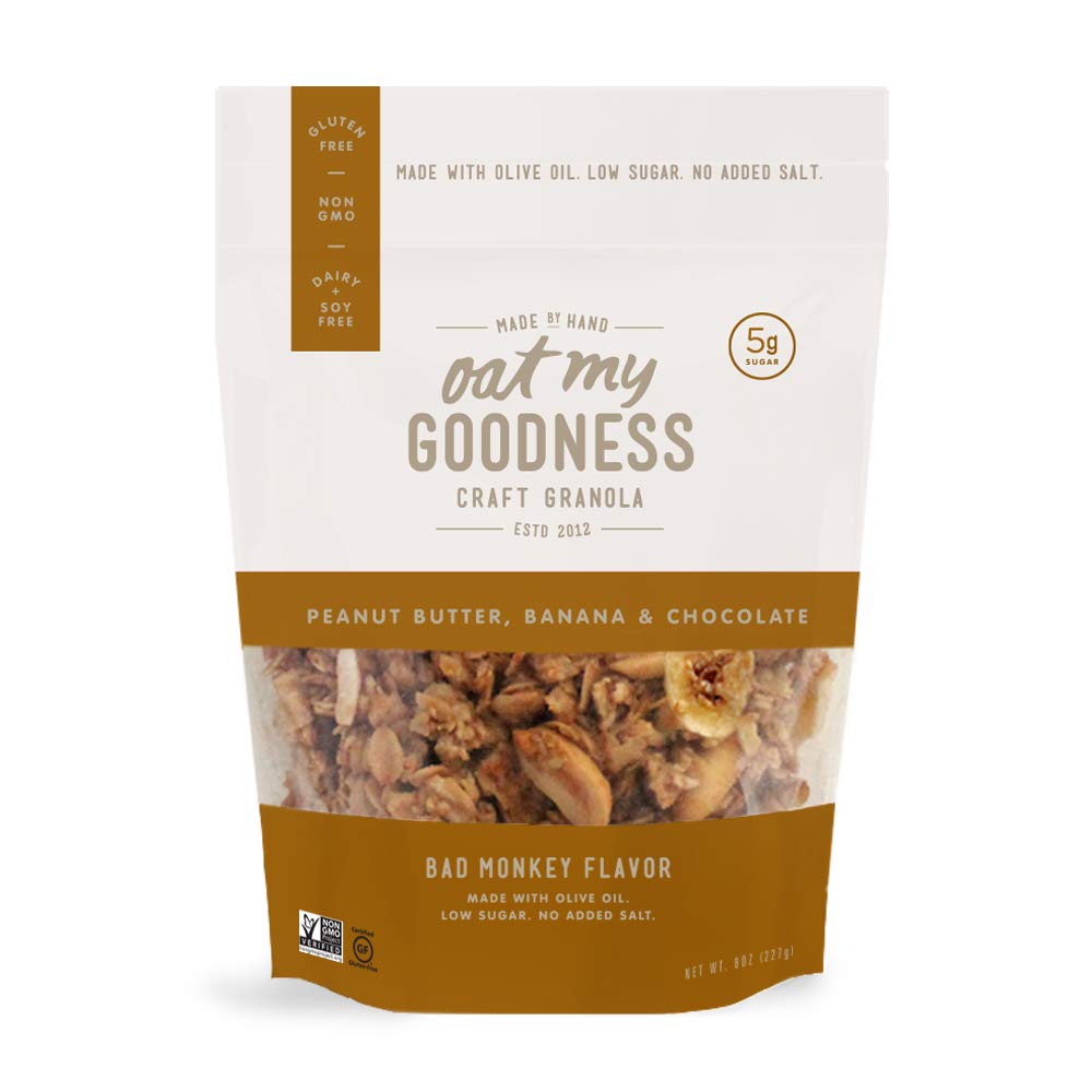 Oat My Goodness Premium Craft Granola, Bad Monkey, 8 Ounce (Pack of 2)
