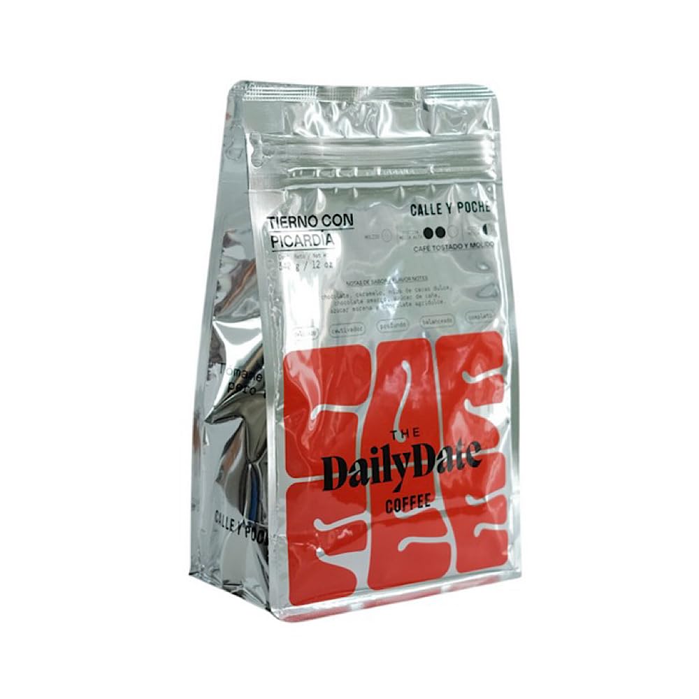 The Daily Date Coffee - Special Edition “Blind Date” - Premium and Select Colombian Ground Coffee, Medium Roast, Smooth and Low Acidity. Chocolate