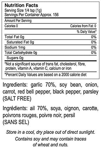 The Gourmet Collection Spice Blends: "Garlic Bread" 4.9oz (140g)