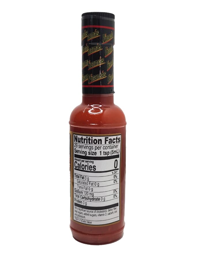 PICAMAS - Picamas Habanero Red Hot Sauce Salsa Brava 4.9oz (Pack of 3)