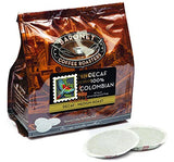 Baronet Coffee Pods [DECAF Colombian -54 Pods] Single Cup Use Like Senseo - 3 Bags of 18 Single Serve 8 Gram, Regular Strength, Medium Roast [DECAF