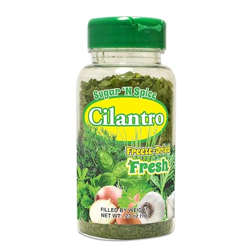 Sugar 'N Spice Premium Freeze-Dried Herbs & Spices, Strong Aroma and Fresh Flavor (Cilantro, 0.23 Ounce (Pack of 1))