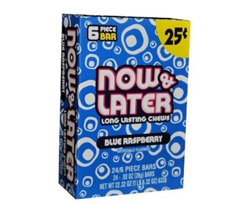 Now & later Long Lasting Chewy Candy, Tropical Punch Flavor, 24 Count, 0.93 oz