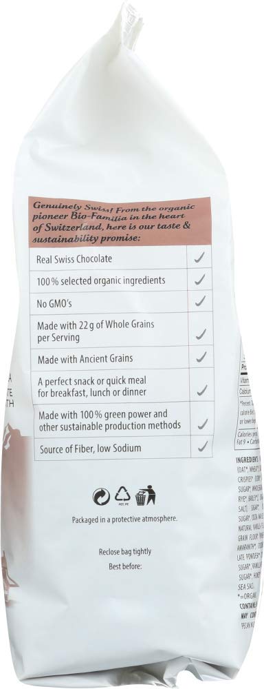 Familia BIO Organic Swiss Granola, Chocolate and Amaranth, 13 Ounce Bag,(Pack of 1), FAL01024