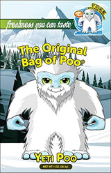 The Original Bag of Poo®, Yeti Poo (Vanilla Flavor Cotton Candy) Novelty Poop Gag Gift. Free sticker inside.
