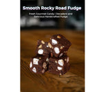 8oz. Nuts to You Smooth and Rocky Road Fudge | Fresh Gourmet Candy | Decadent and Delicious Handcrafted Fudge