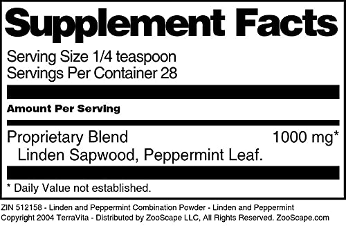 Linden and Peppermint Combination Powder - Linden and Peppermint (1 oz, ZIN: 512158) - 3 Pack