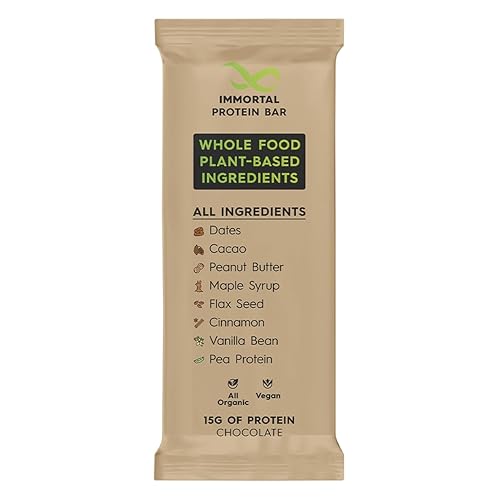 Whole food Plant-Based Protein Bars by Immortal | All Organic | Vegan