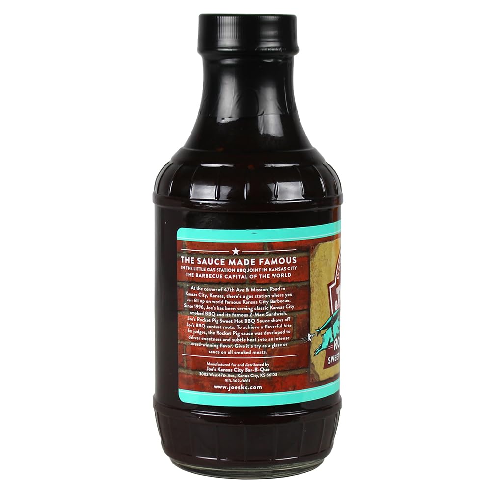Joe's KC Rocket Pig Sweet Hot BBQ Sauce | 20 oz