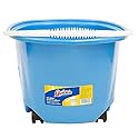 Quickie® Ez-Glide Bucket On Wheels, 5 Qt, Blue 20000ZQK - 1 Each