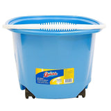 Quickie® Ez-Glide Bucket On Wheels, 5 Qt, Blue 20000ZQK - 1 Each