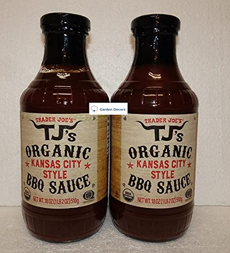 Trader Joe’s TJ’s Organic Kansas City Style BBQ Sauce 18oz 510g (Two Bottles)
