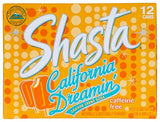 Shasta California Dreamin' Soda | Citrus & Tropical Fruit Fusion | Caffeine-Free Soft Drink | 12-Pack of 12oz Cans | Bright, Refreshing