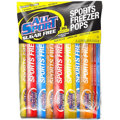 All Sport Zero All Sport Hydration Freezer Pops, 36 CT (Variety Pack (Sugar-Free)) 36 Count (Pack of 1)