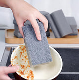 Multifunction Scrub Sponge Protects Nails and Fingers - Sponges for Cleaning Remove Tough Stains, Grease, Residue (Gray 13 * 7 * 4.3cm 3 pcs)