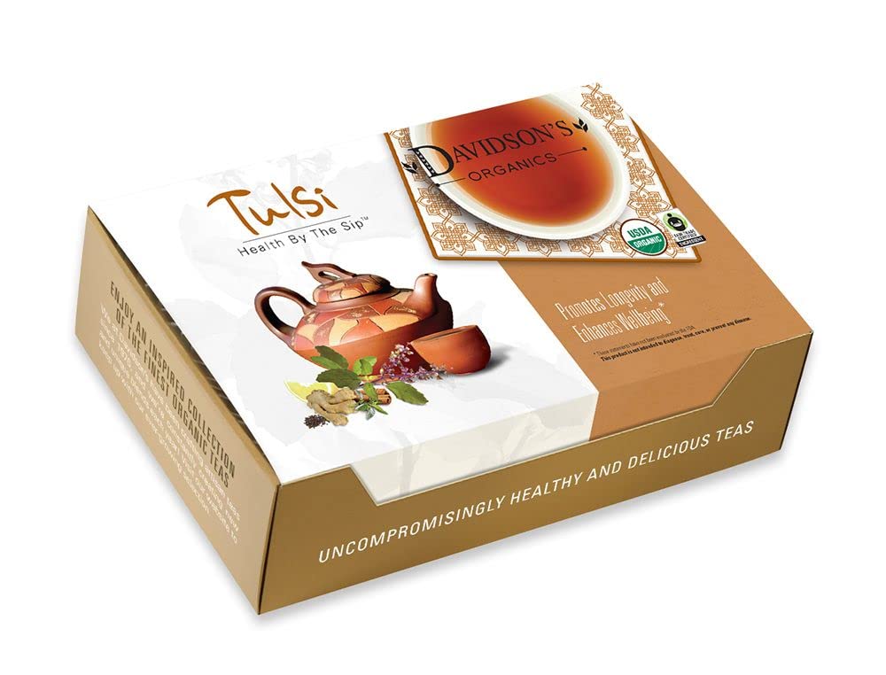 Davidson's Organics, Tulsi Spicy Green, 100-count Individually Wrapped Tea Bags