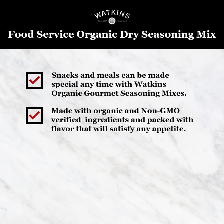 Watkins Organic Taco Seasoning, 7.7 oz, 1-Pack