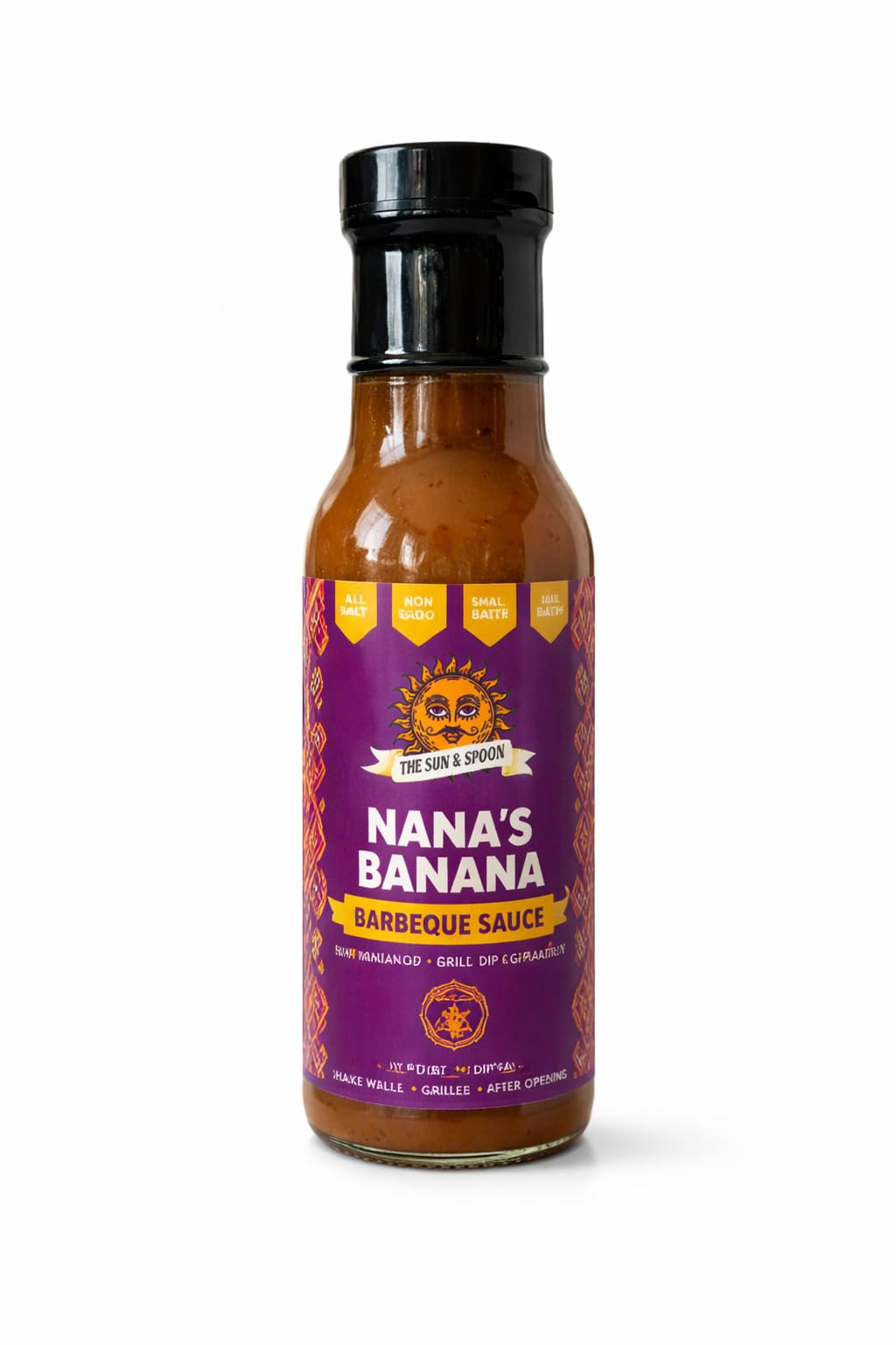 Nana’s Banana Filipino BBQ Sauce by The Sun & Spoon - Banana-Based, Tangy & Sweet, Small-Batch, 8 oz Jar - Marinade, Dip, Glaze & Finishing Sauce