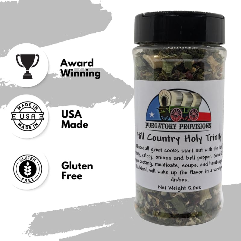 Holy Trinity Seasoning Hill Country by Purgatory Provisions, Spices, Cajun Seasoning, Spices and Seasonings, Seasonings and Spices for Cooking, Creole