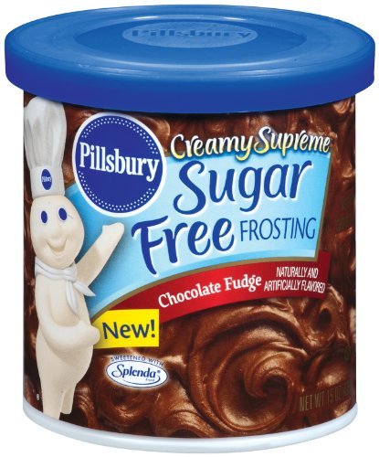 Pillsbury Creamy Supreme Reduced Sugar Chocolate Fudge Frosting, 15-Ounce (Pack of 6)