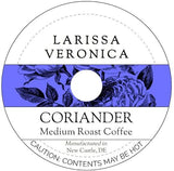 Coriander Medium Roast Coffee (Single Serve K-Cup Pods) (Gourmet, Naturally Flavored, Whole Coffee Beans) (12 pods, ZIN: 572344)