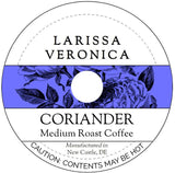 Coriander Medium Roast Coffee (Single Serve K-Cup Pods) (Gourmet, Naturally Flavored, Whole Coffee Beans) (12 pods, ZIN: 572344)