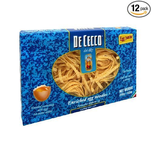 De Cecco Pasta Egg Noodle Fettuccine, 8.8 Ounce - 12 per case.