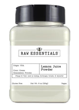 Raw Essentials Lemon Juice Powder - Tangy Citrus Flavor for Baking, Seasoning, Beverages, and More - Gluten Free and Vegan - 9 oz