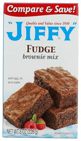 Fudge Brownie Mix - Delicious Brownie Mix, 8 oz,(Jiffy)