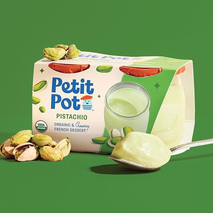 Petit Pot Organic Pistachio French Dessert, 8 OZ